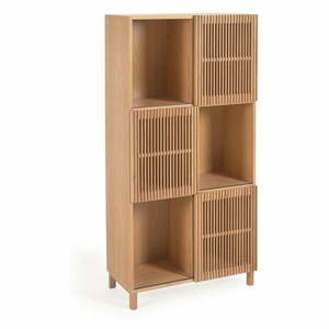 Regał w dekorze dębu z drzwiami przesuwnymi 85x170 cm Beyla – Kave Home obraz