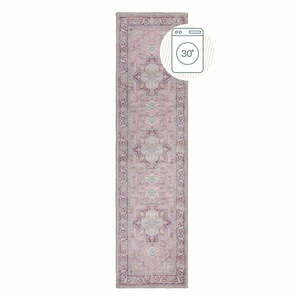 Jasnoczerwony chodnik z mieszanki włókien z recyklingu odpowiedni do prania 60x230 cm Windsor – Flair Rugs obraz