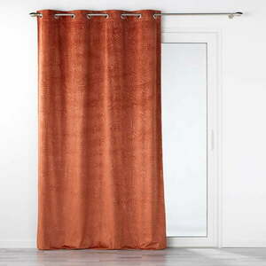Ceglasta aksamitna zasłona 140x240 cm Analia – douceur d'intérieur obraz