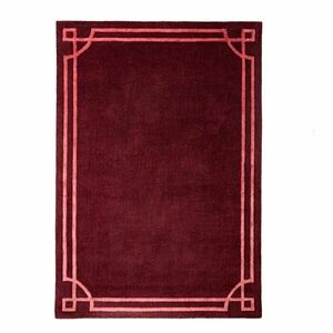 Bordowy wełniany dywan tkany ręcznie 200x290 cm Gatsby – Flair Rugs obraz