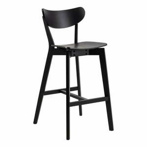 Czarne hokery z drewna kauczukowego zestaw 2 szt. 105 cm Roxby – Actona obraz