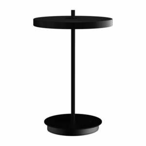 Czarna metalowa lampa stołowa LED z metalowym kloszem (wysokość 31 cm) Asteria Move – UMAGE obraz