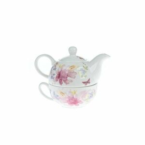 Biały porcelanowy serwis do herbaty – Dakls obraz