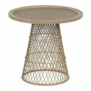 Rattanowy okrągły stolik ø 55 cm – Ixia obraz