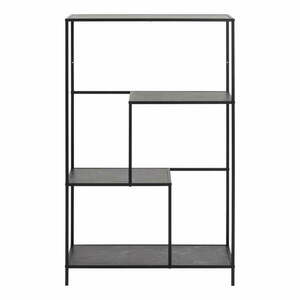 Regał w dekorze marmuru w kolorze matowej czerni 72x170x32 cm Infinity – Actona obraz