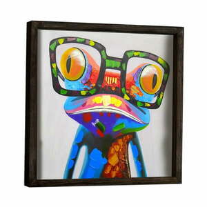 Obraz dekoracyjny w ramie Frog, 34x34 cm obraz