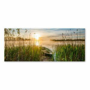 Obraz Styler Boat In The Grass, 125x50 cm obraz