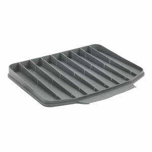 Szara plastikowa podkładka do naczyń 40x33 cm Gravity – Metaltex obraz