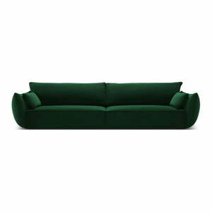 Ciemnozielona aksamitna sofa 248 cm Vanda – Mazzini Sofas obraz