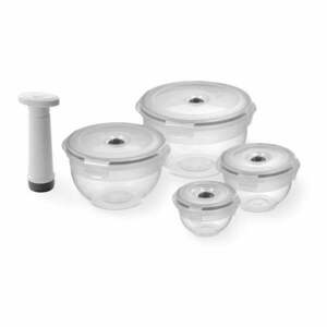 Zestaw 4 pojemników na żywność i pompki próżniowej Compactor Food Saver obraz