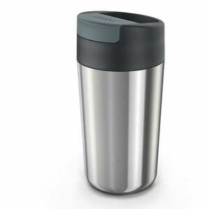 Kubek podróżny w granatowo-srebrnym kolorze 450 ml Sipp – Joseph Joseph obraz