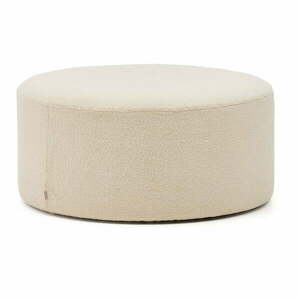 Kremowy puf z materiału bouclé Kaeli – Kave Home obraz