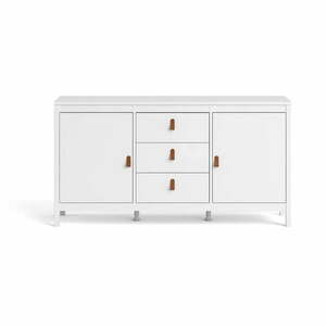Biała niska komoda 151x80 cm Madrid – Tvilum obraz