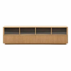 Szafka pod TV w dekorze dębu w naturalnym kolorze 200x54x40 cm Helvine – Kave Home obraz