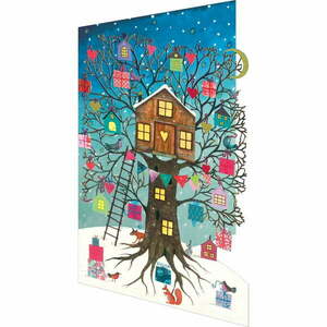 Kartki zestaw 5 szt. ze świątecznym motywem Treehouse – Roger la Borde obraz