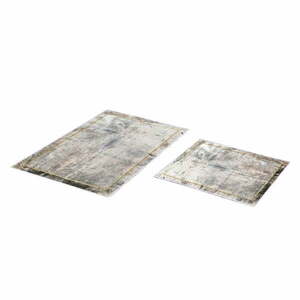 Szaro-brązowe dywaniki łazienkowe zestaw 2 szt. 60x100 cm – Foutastic obraz