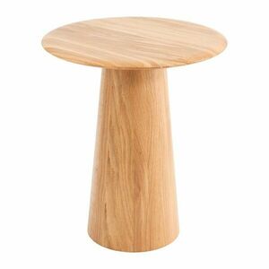 Okrągły stolik z litego drewna dębowego ø 40 cm Mushroom – Gazzda obraz