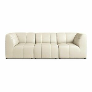 Beżowa sofa z imitacji skóry 255 cm Aloha – Makamii obraz