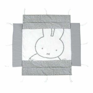 Biały/szary ochraniacz do łóżeczka z mieszanki bawełny 96 cm Miffy – Roba obraz
