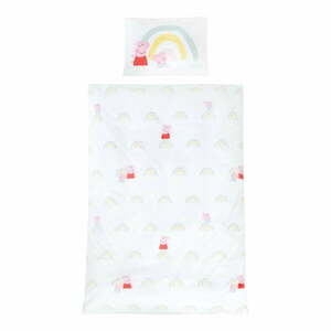 Bawełniana pościel dziecięca do łóżeczka 100x135 cm Peppa Pig – Roba obraz