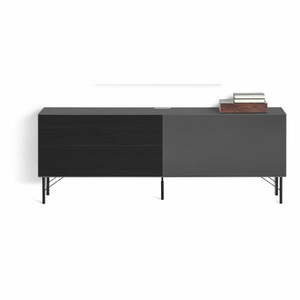 Antracytowa komoda pod TV Edge by Hammel obraz