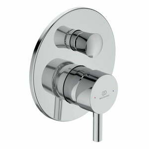 Bateria podtynkowa w kolorze srebra z połyskiem Ceraline – Ideal Standard obraz