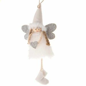 Tekstylna ozdoba świąteczna 10 cm Angel – Dakls obraz