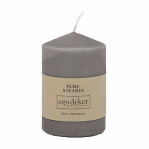 Szara świeczka Eco candles by Ego dekor Top, 25 h obraz