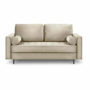 Beżowa aksamitna sofa Milo Casa Santo, 174 cm obraz