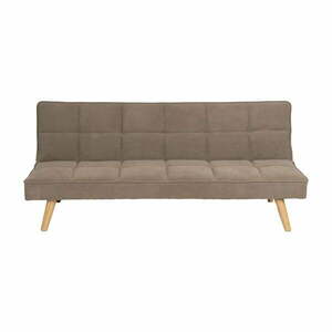 Beżowa rozkładana sofa z tkaniny szenilowej 175 cm – Ixia obraz