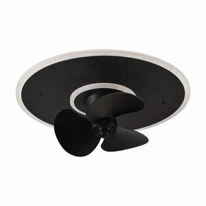 Lampa sufitowa LED w kolorze matowej czerni Nybro – Trio obraz