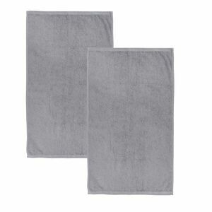Szare bawełniane ręczniki kąpielowe szybkoschnące/frotte zestaw 2 szt. 90x140 cm Quick Dry – Catherine Lansfield obraz