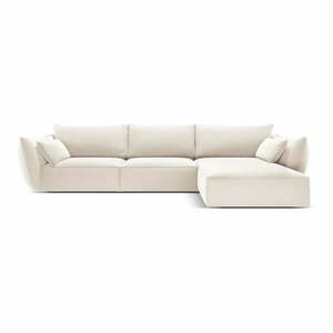 Beżowy narożnik (prawostronny) Vanda – Mazzini Sofas obraz