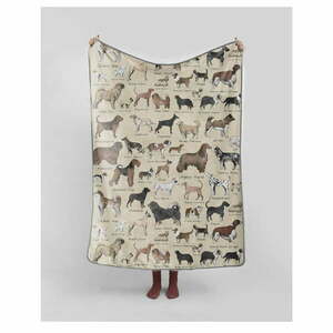 Koc 130x170 cm Dog Types – Really Nice Things obraz