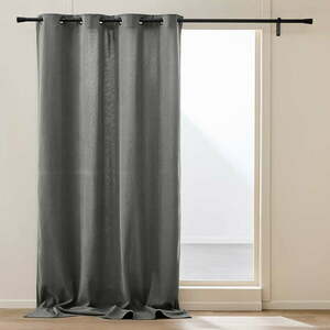 Antracytowa zasłona termiczna sztruksowa 140x260 cm Madison – douceur d'intérieur obraz