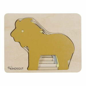 Dziecięce drewniane puzzle Kindsgut Lion obraz