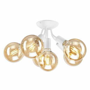 Biała lampa wisząca − LAMKUR obraz
