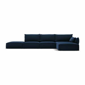 Ciemnoniebieski narożnik (prawostronny) Vanda – Mazzini Sofas obraz