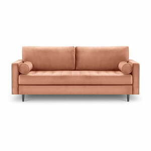 Różowa aksamitna sofa Milo Casa Santo, 219 cm obraz