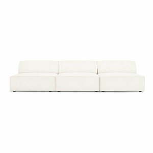 Kremowa sofa z materiału bouclé 240 cm Jodie – Micadoni Home obraz
