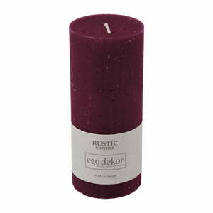 Bordowa świeczka Rustic candles by Ego dekor Rust, 58 h obraz