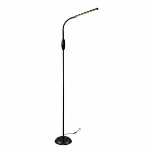 Czarna lampa stojąca LED (wys. 145 cm) Toro – Trio obraz