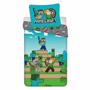 Bawełniana pościel dziecięca jednoosobowa 140x200 cm Minecraft "We got this" – Jerry Fabrics obraz