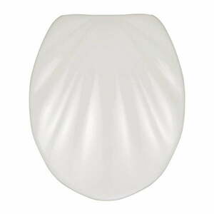 Biała deska sedesowa wolnoopadająca Wenko Premium Sea Shell, 45, 5x38 cm obraz