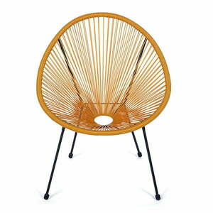 Żółty metalowy/plastikowy fotel ogrodowy Avocado Comfort – Bonami Selection obraz