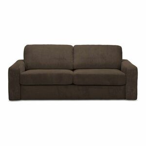 Brązowa sztruksowa rozkładana sofa 195 cm Nona – Makamii obraz