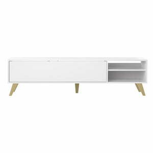 Biała szafka pod TV 165x43 cm Prism – TemaHome obraz