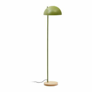 Zielono-naturalna lampa stojąca z metalowym kloszem (wysokość 150 cm) Catlar – Kave Home obraz