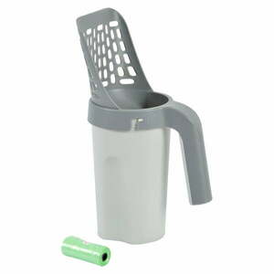 Jasnoszara łopatka 16x11 cm – Love Story obraz