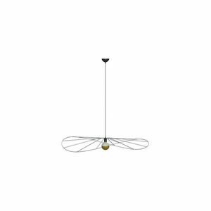 Czarna lampa wisząca ø 110 cm Elliot – Sollux obraz